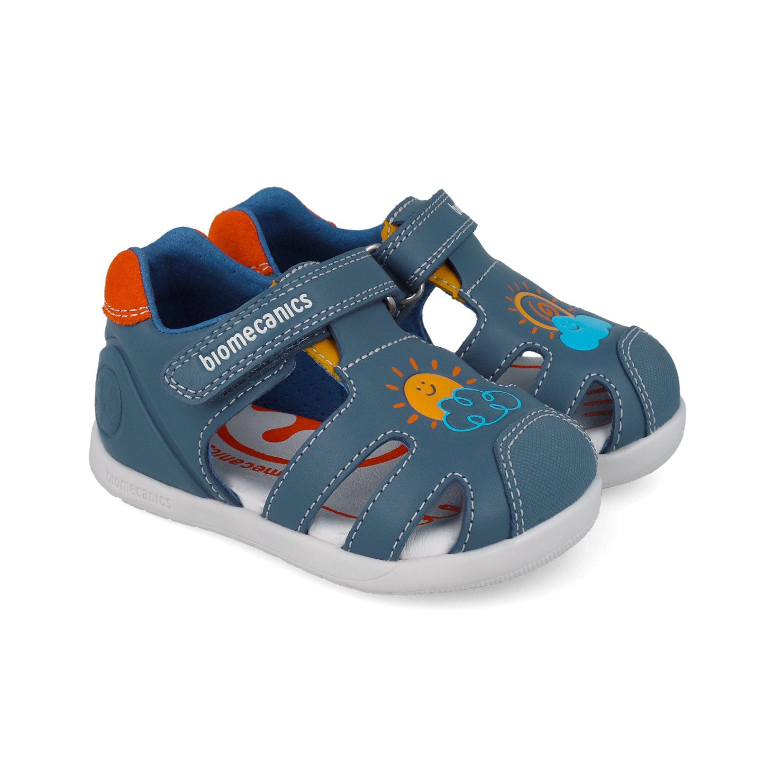 BIOMECANICS SANDALIA PARA NIÑO CORTE DE PIEL Y PISO SINTETICO 252166A183