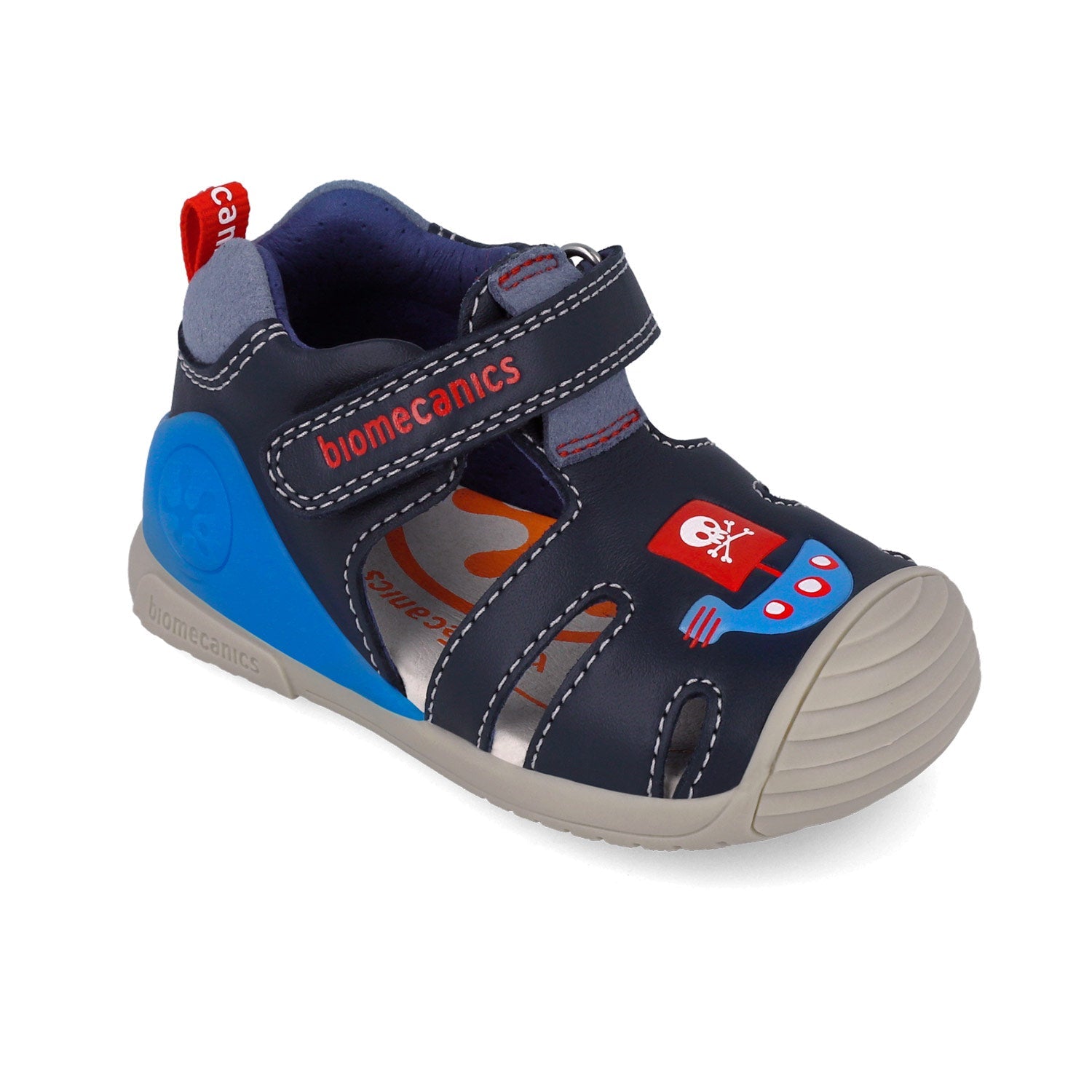 BIOMECANICS SANDALIA PARA NIÑO CORTE DE PIEL Y PISO SINTETICO 252118A183